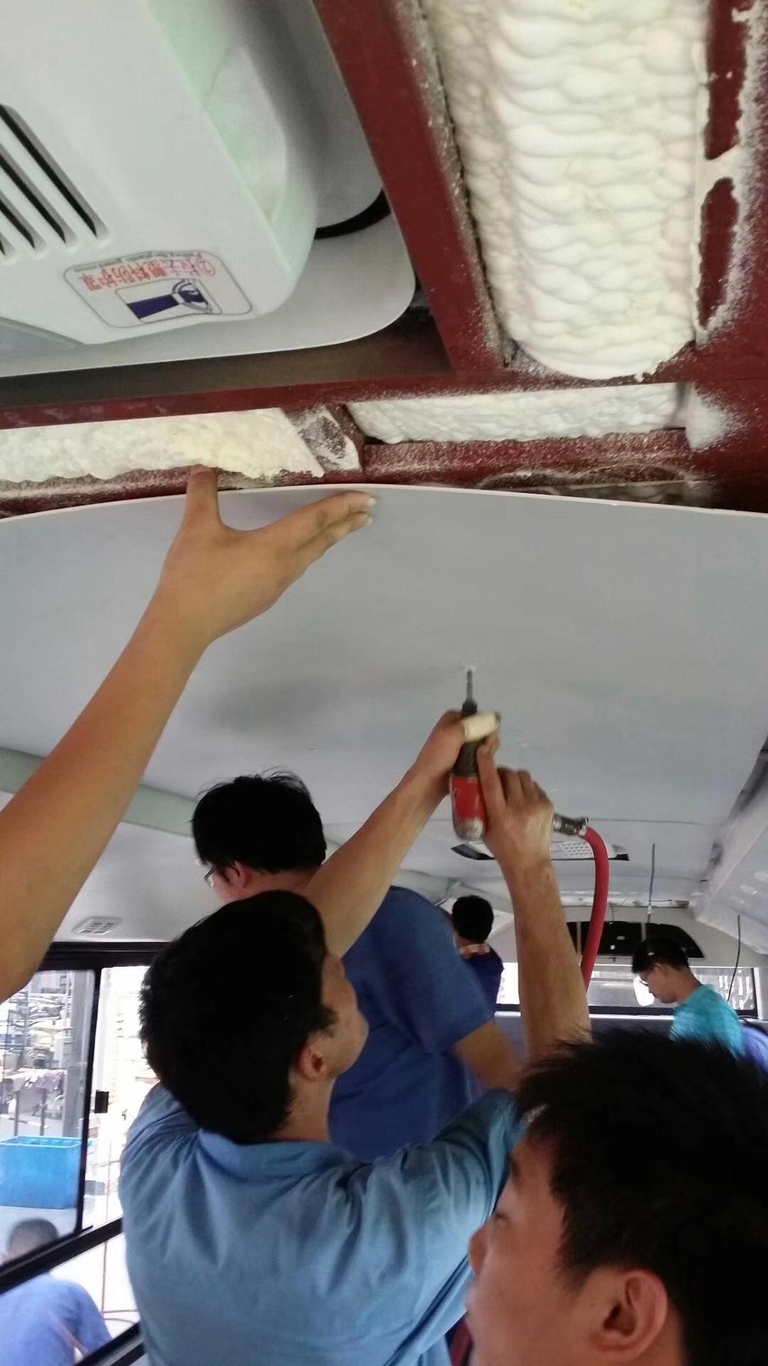 PVC板材在公交車側板頂板1 